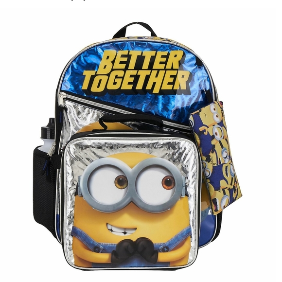 NWT MINIONS Rise of Gru Officially Licensed Despicable Me 5 Piece Backpack Set - Picture 1 of 15